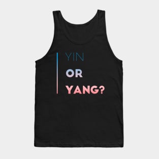 Yin or Yang | Meditation Tshirt | Yoga Workout Tshirt | Energy Tank Top